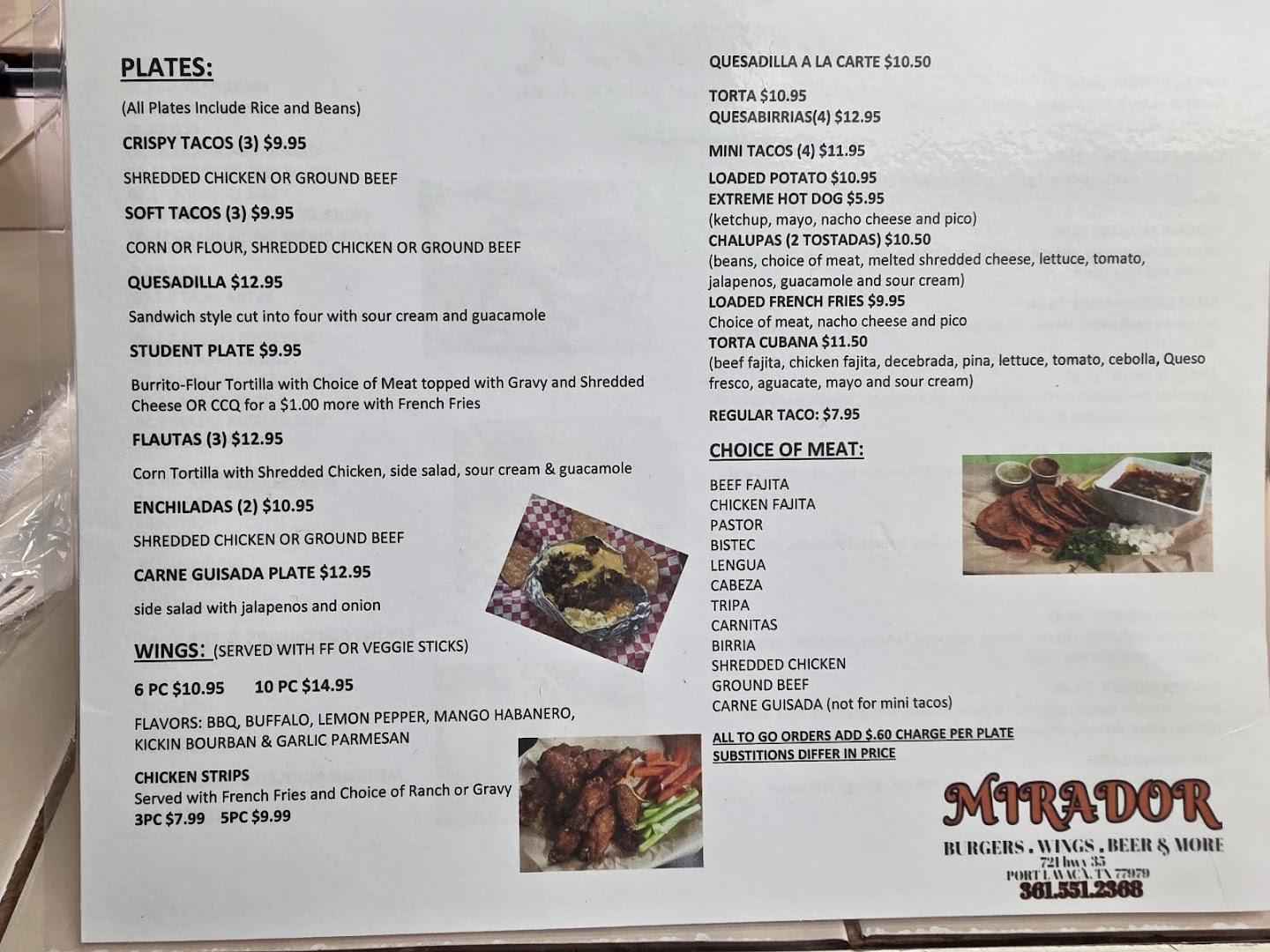 El Mirador restaurant